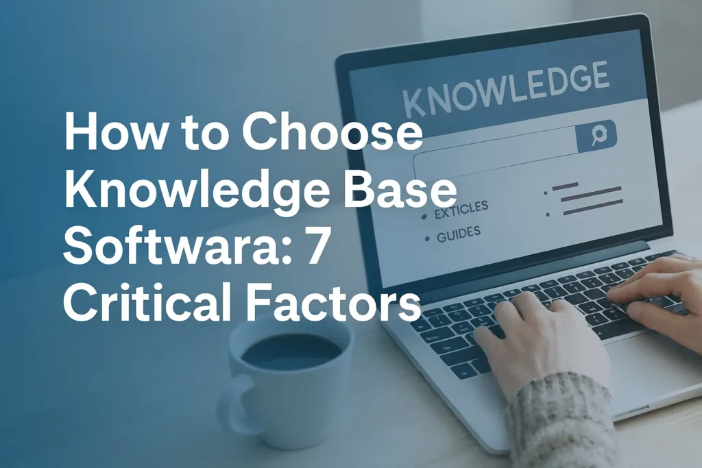 How to Choose Knowledge Base Software: 7 Critical Factors