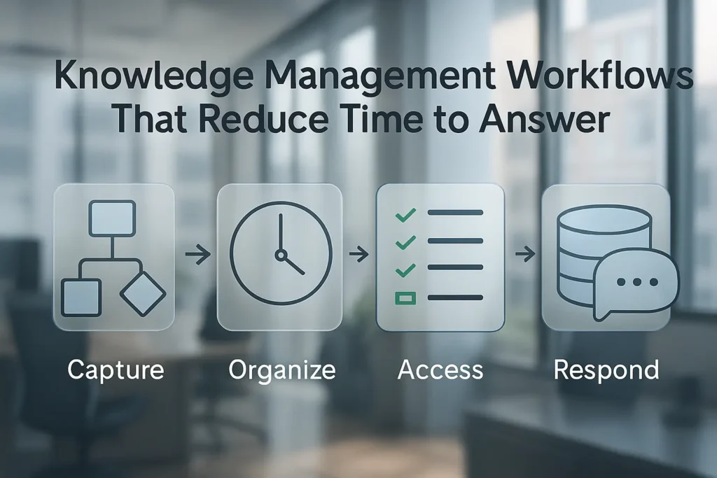 Knowledge Management Workflows That Reduce Time to Answer