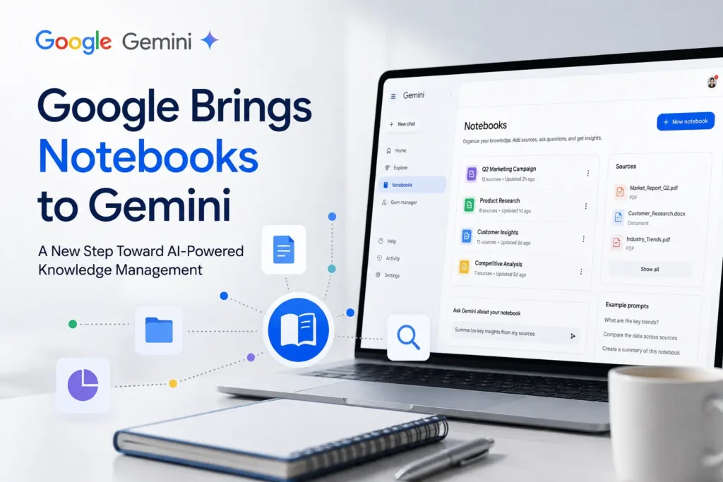 Google Expands Gemini With Notebooks, Bringing Knowledge Management and AI Closer Together