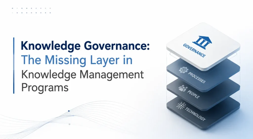 Knowledge Governance The Missing Layer in Knowledge Management Programs